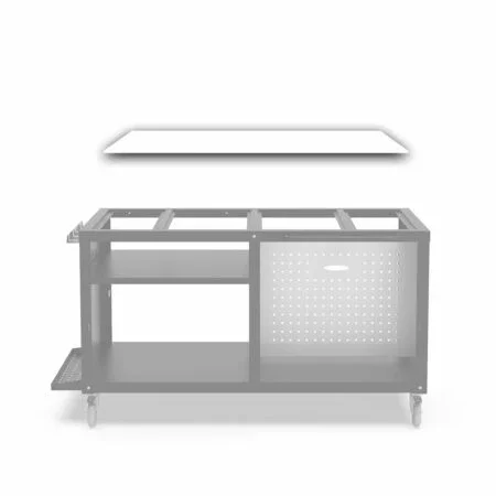 Alfa AC-CKS-P160C | Worktop for Alfa Cooking Station | White Corian®, Stainless Steel - Image 4