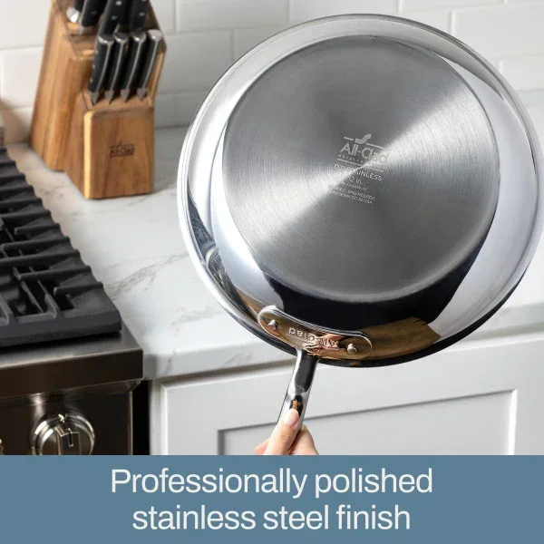 All-clad 41106 | D3 Stainless Fry Pan with Lid 10-Inch - Image 6