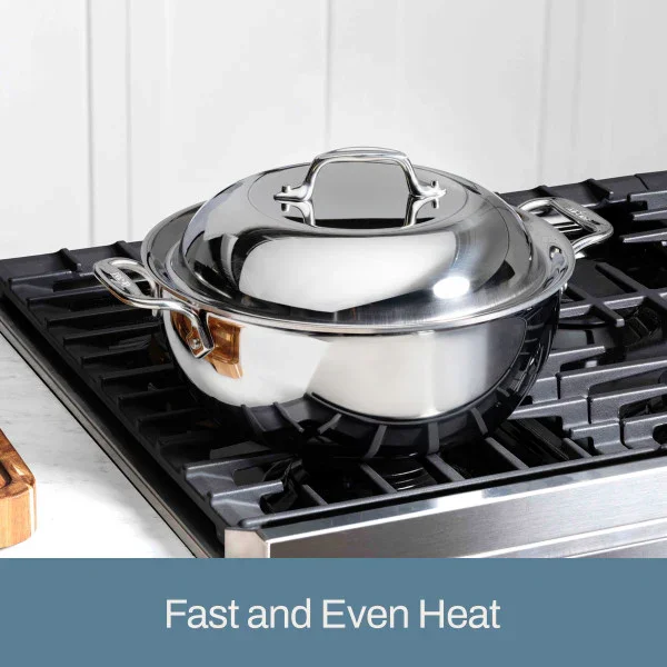 All-Clad 4500 | 5.5-Quart Dutch Oven with Domed Lid - Image 3