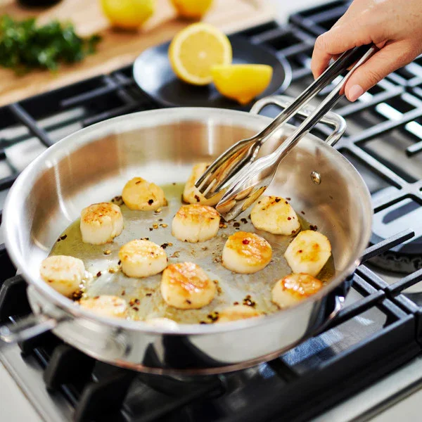 All-clad 6405 SS | Copper Core 5-Ply Bonded 5-Quart Sauté Pan with Lid - Image 2