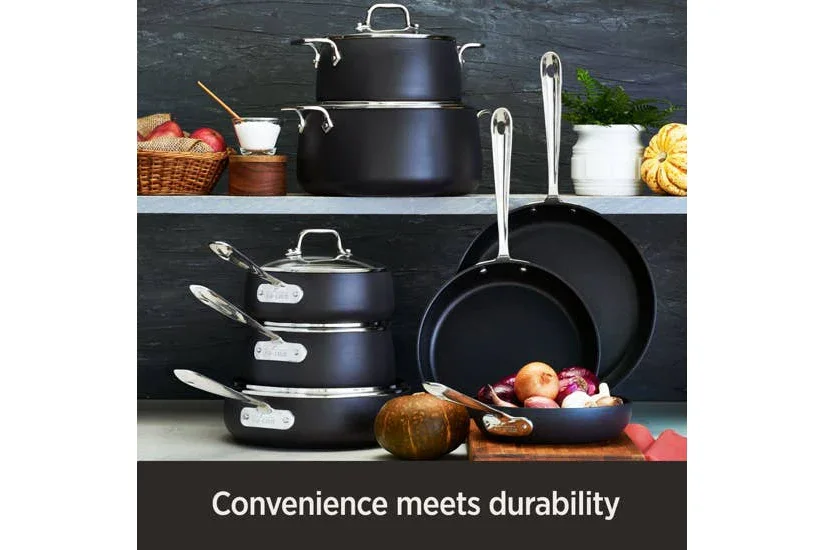 All-clad E1003364 | HA1 Hard-Anodized Non-Stick 4-Qt Sauté Pan with Lid - Image 3