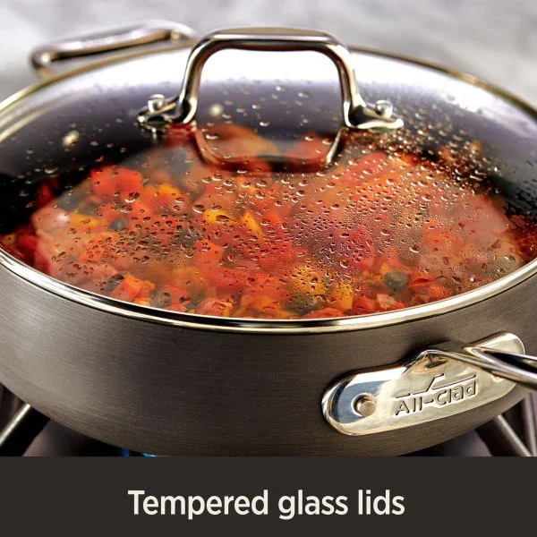 All-Clad E113SB64 | HA1 Hard Anodized Nonstick 13-Piece Cookware Set - Image 5