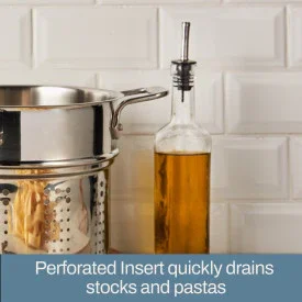 All-clad E414S664 | 3-Piece Stainless Steel Pasta Pot Set - Image 5