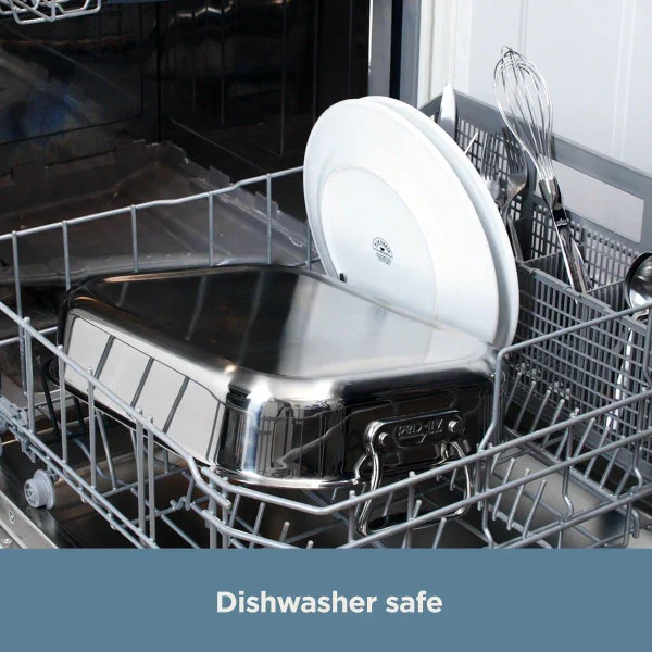 All-clad E7522S54 | Small Stainless Steel Roaster with Rack - Image 6