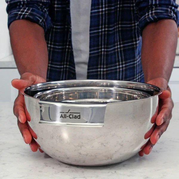 All-clad MBSET | Mixing Bowl Set | Stainless Steel 3-Piece Set - Image 8
