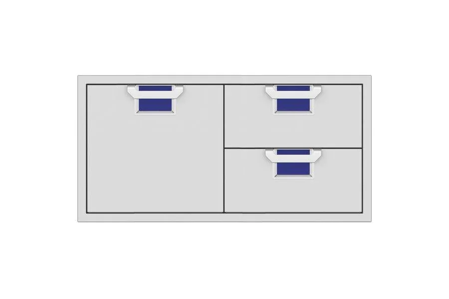 Aspire AESDR42 | 42" Double Drawer And Single Storage Door Combo - Image 3