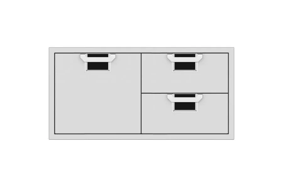 Aspire AESDR42 | 42" Double Drawer And Single Storage Door Combo - Image 5