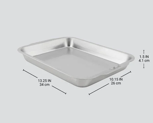 Broil King 63106 | Stainless Steel Roasting & Drip Pan | 13.25 x 10.15 inch - Image 3
