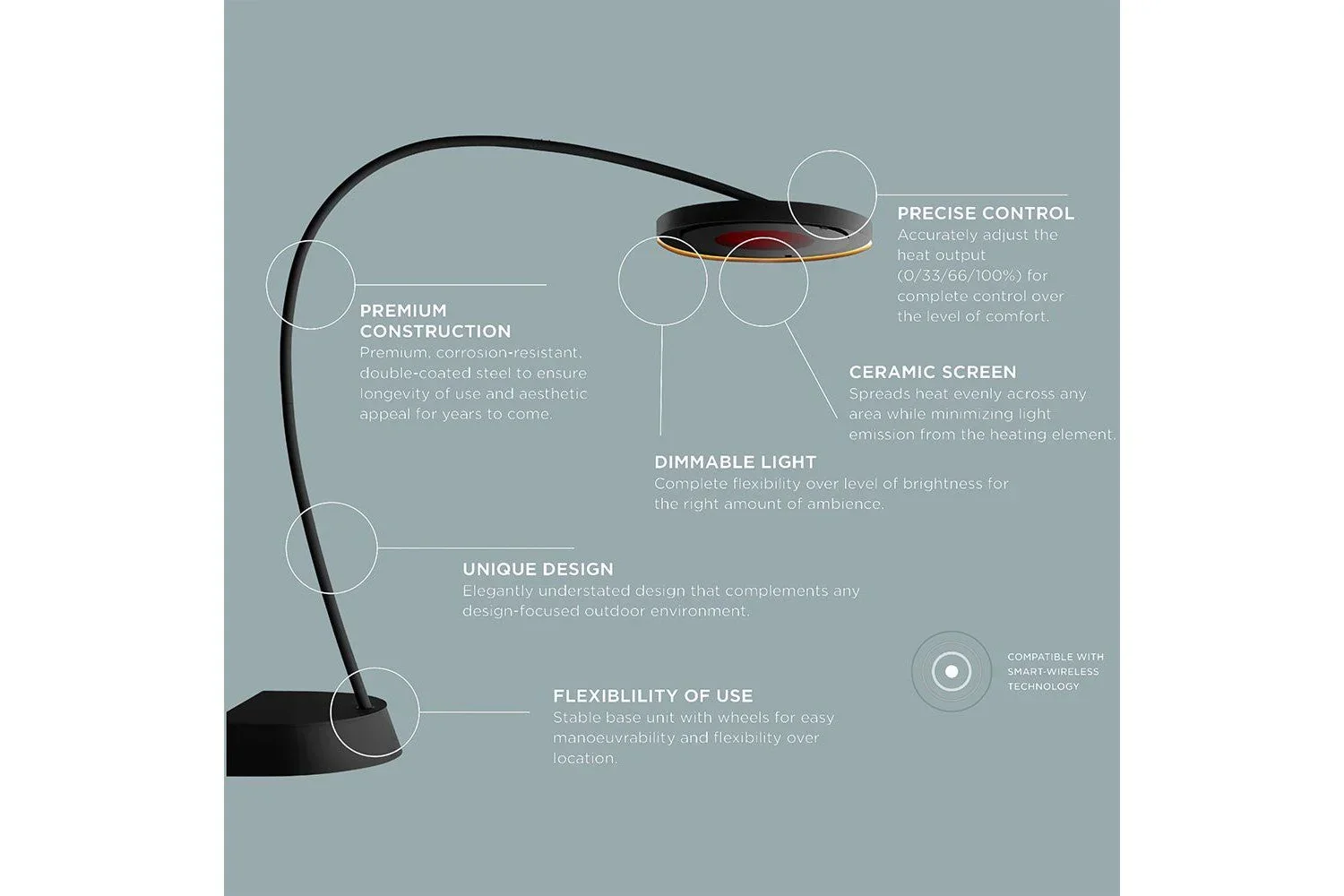 BROMIC Eclipse Smart-Heat Electric Portable Heater with Dimmer Control | BH0820001 - Image 10