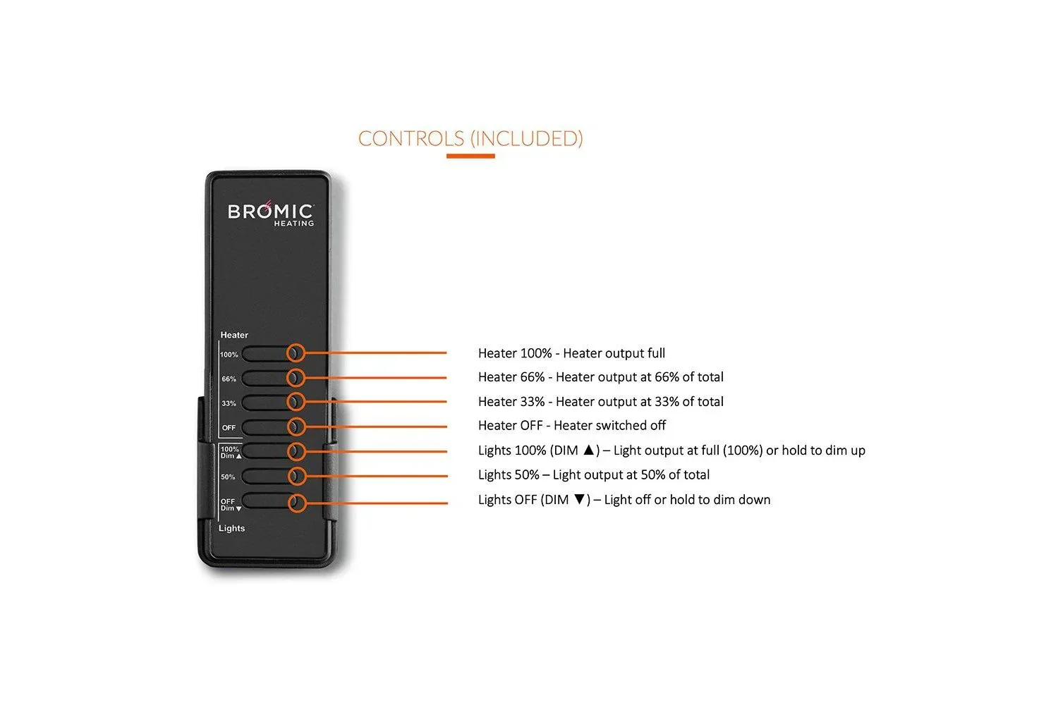 BROMIC Eclipse Smart-Heat Electric Portable Heater with Dimmer Control | BH0820001 - Image 7