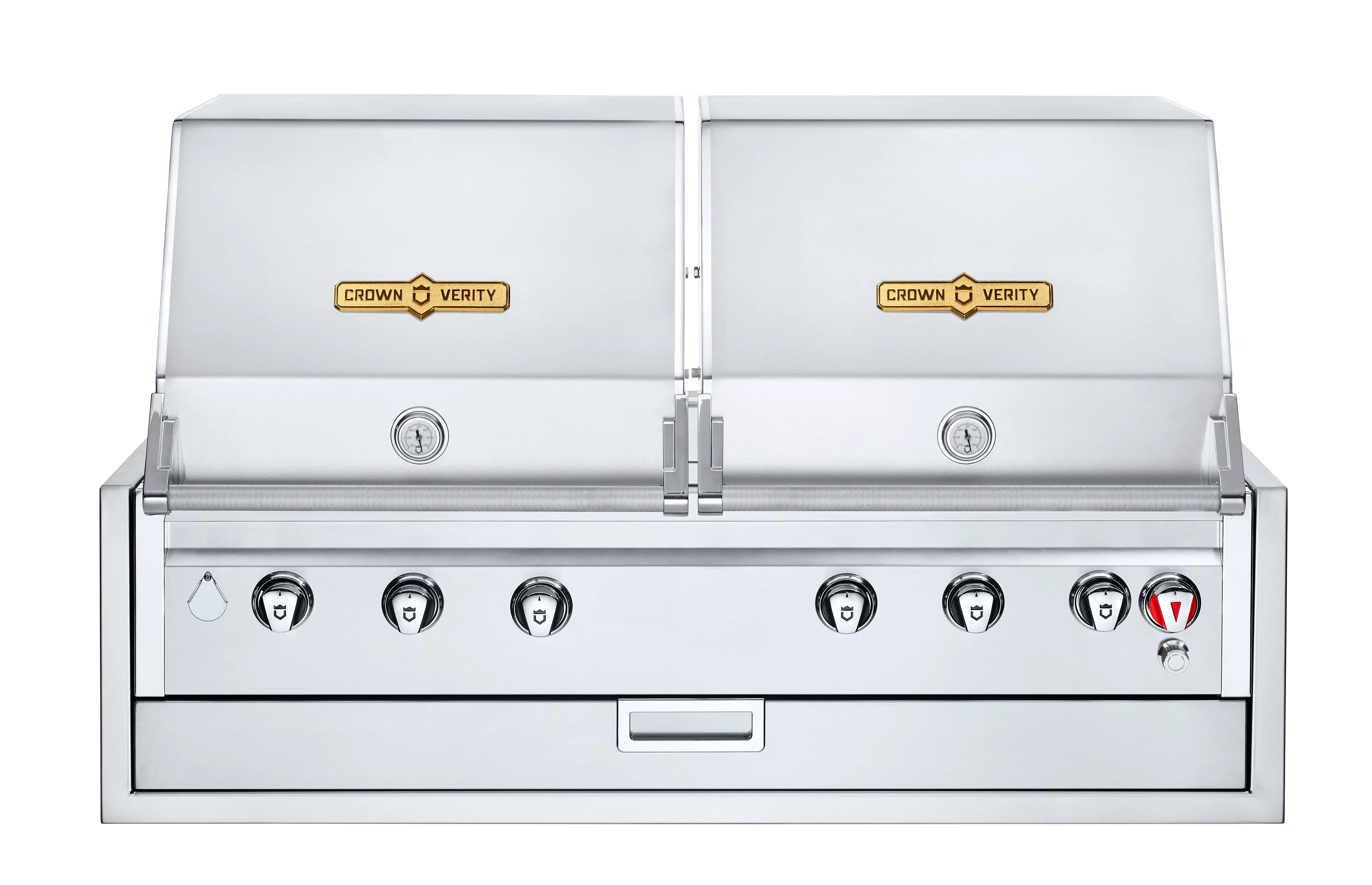 Crown Verity IBI482RDLP-GO-FLT | 48" Infinite Series Built In Grill | No Dome