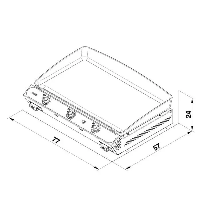 Eno 531732014801 | BERGERAC 3000 Gas Griddle - Image 6