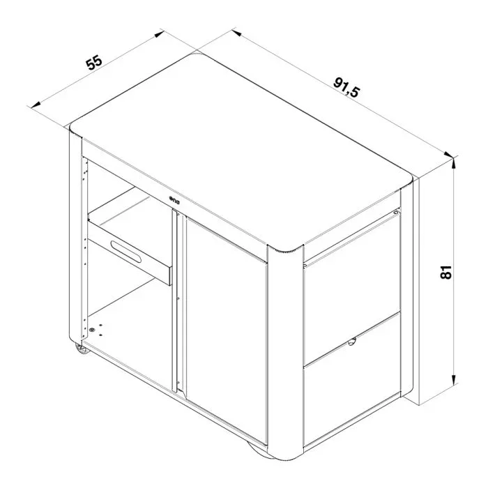 Eno PDAS27085 | Achille Cart | Outdoor Cooking Station - Image 10