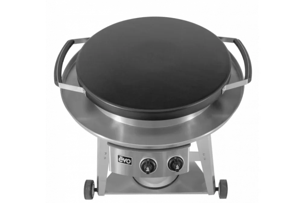 Evo 10-0002 | Professional Wheeled Cart | 30" Circular Flat-Top Grill - Image 8