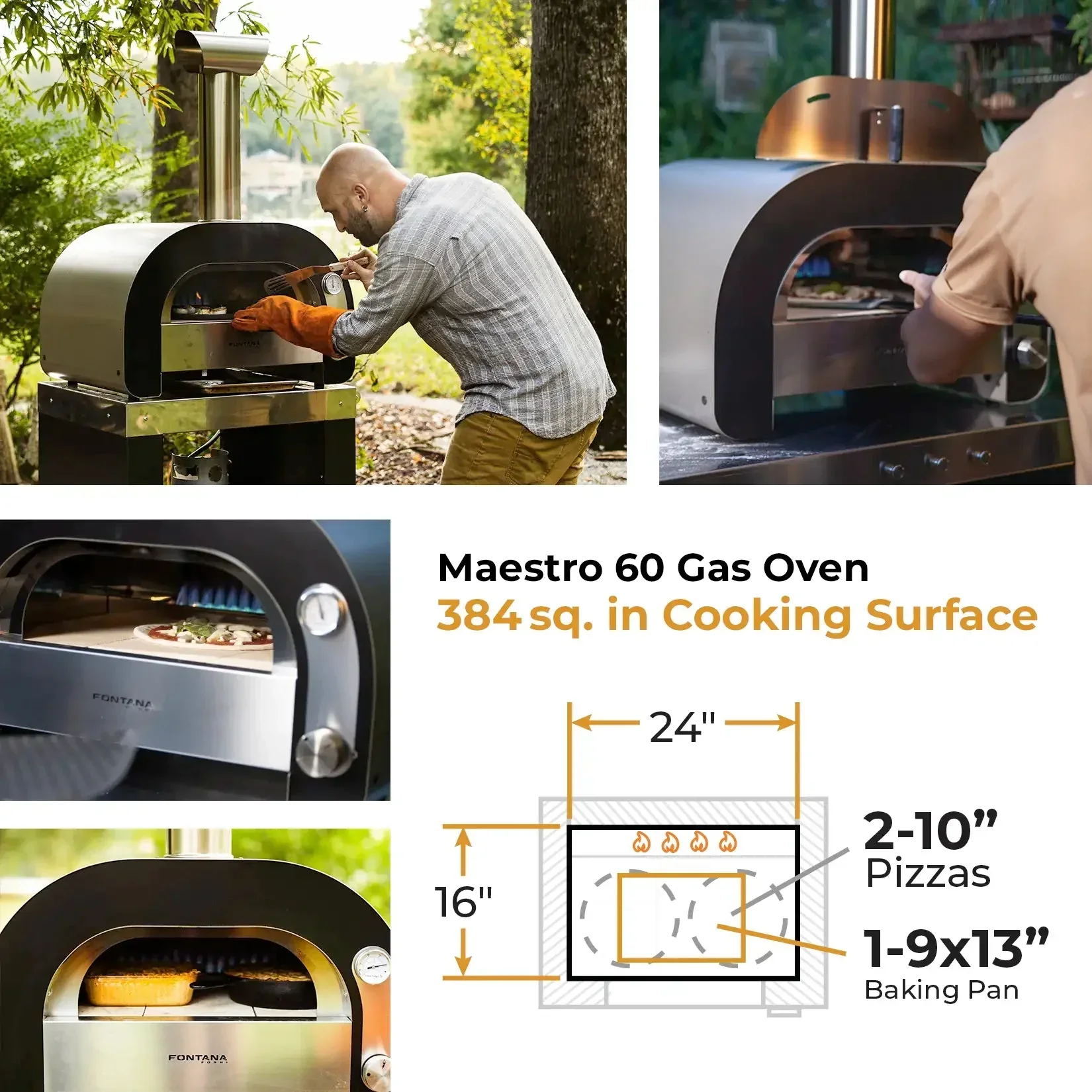 Fontana FFMAES60 | Gas Oven |  Maestro 60 Gas Oven - Image 5