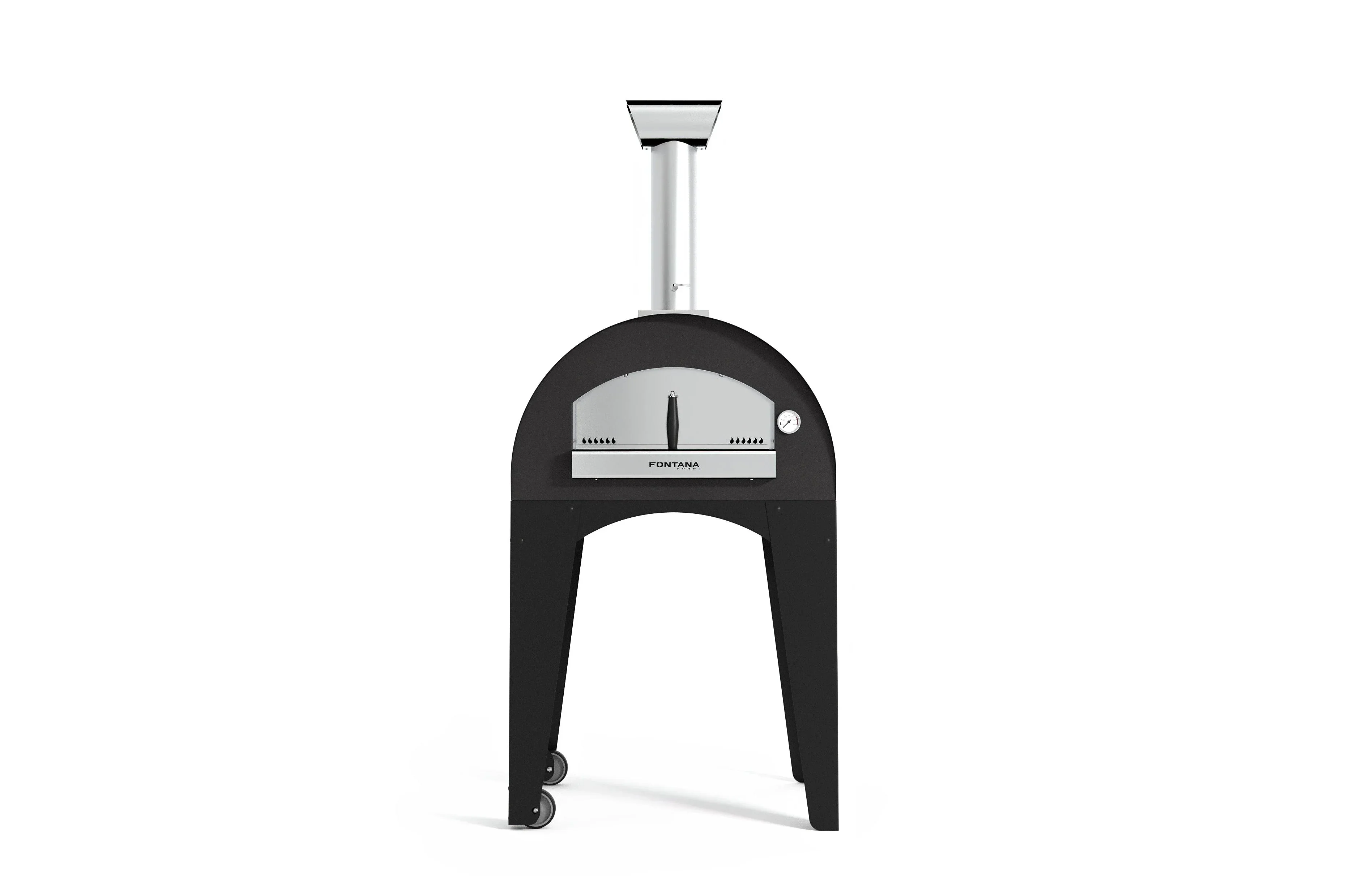 Fontana PI | Ovens 60x40 cm | Wood Holder and Trolley with Wheels