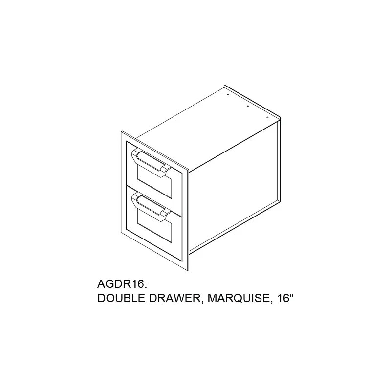 Hestan AGDR16 | Outdoor Double Storage Drawers - Image 16