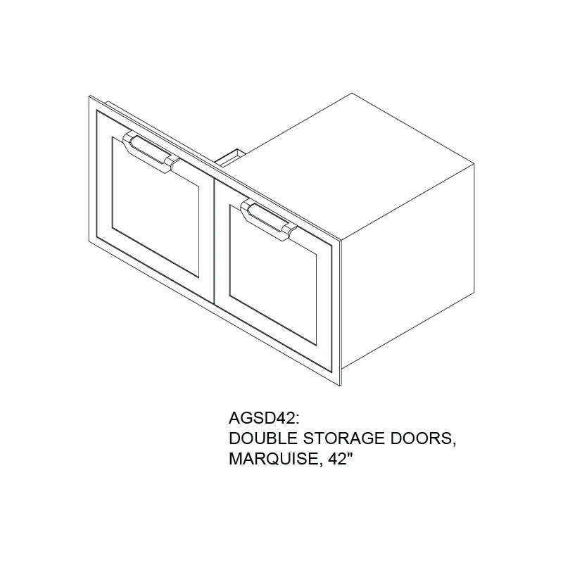 Hestan AGSD30 | Double Storage Doors for Outdoor Kitchen - Image 15