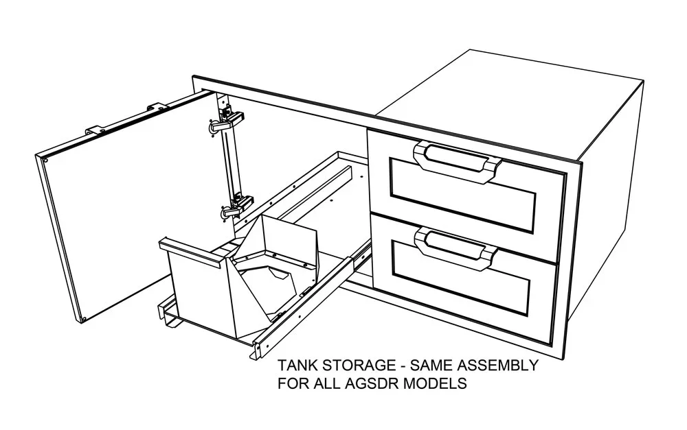 Hestan AGSDR30 | Double Drawer and Door Storage Combo - Image 44