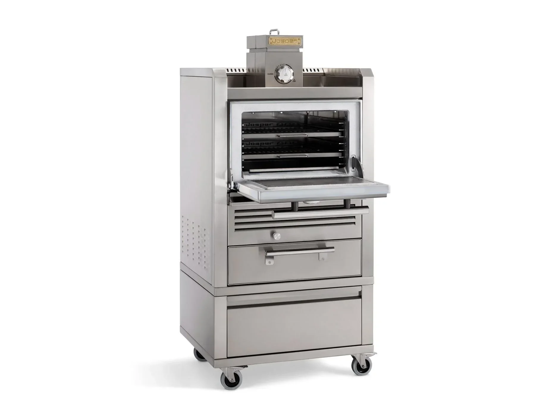 Josper HJA-PLUS-S80-TD-HOME | Charcoal Oven with Table and Drawer - Image 2