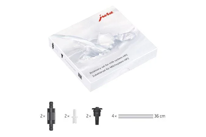 JURA Accessories Set - Milk System Parts Kit: 5 Connectors and 4 Hoses | 24116 HP2 - Image 2