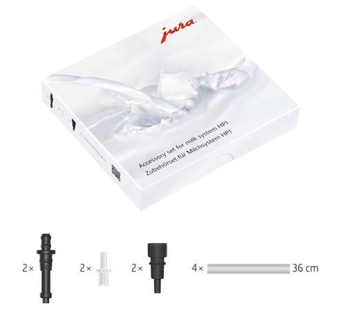 JURA Accessories Set - Milk System Parts Kit: 5 Connectors and 4 Hoses | 24115 HP1