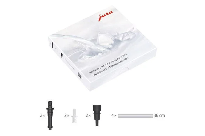 JURA Accessories Set - Milk System Parts Kit: 5 Connectors and 4 Hoses | 24115 HP1 - Image 2