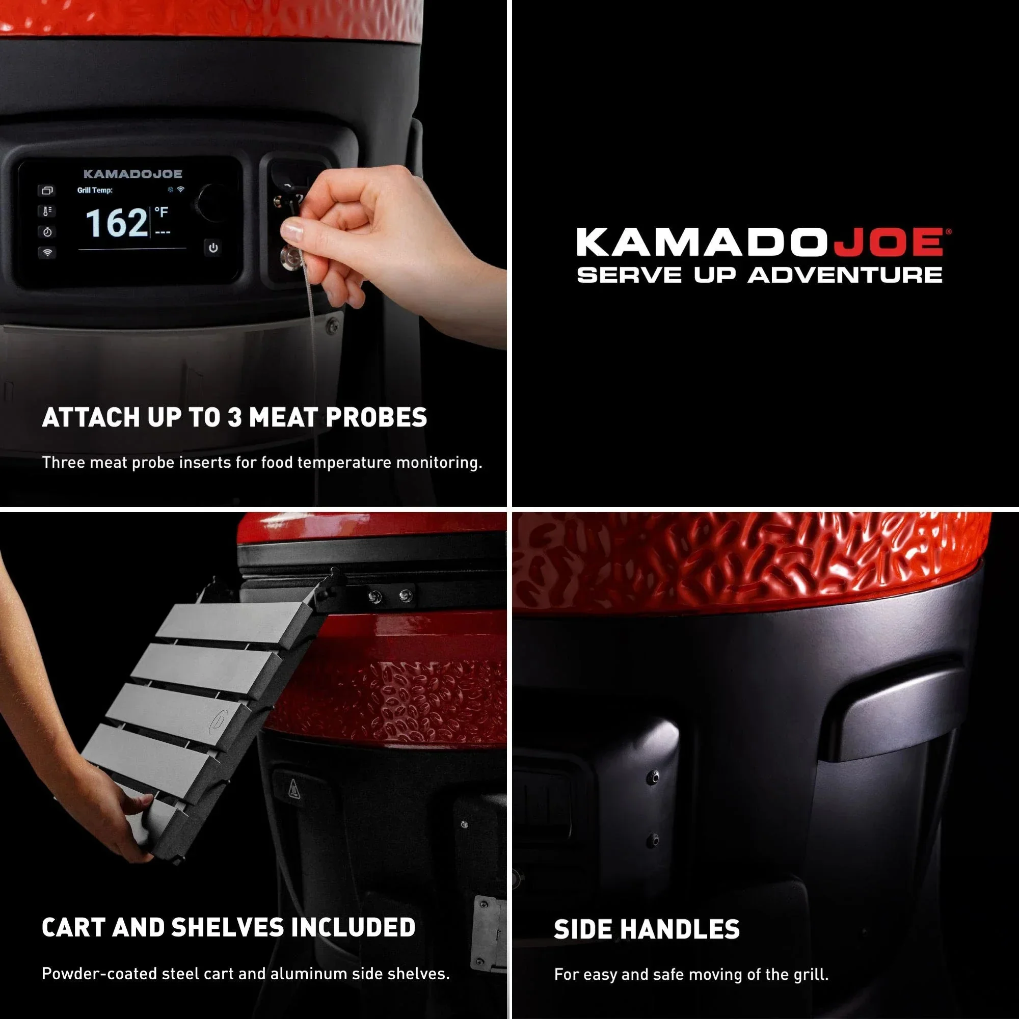 Kamado Joe KJ15042425 | Big Joe Konnected Joe Digital Charcoal Grill and Smoker - Image 7