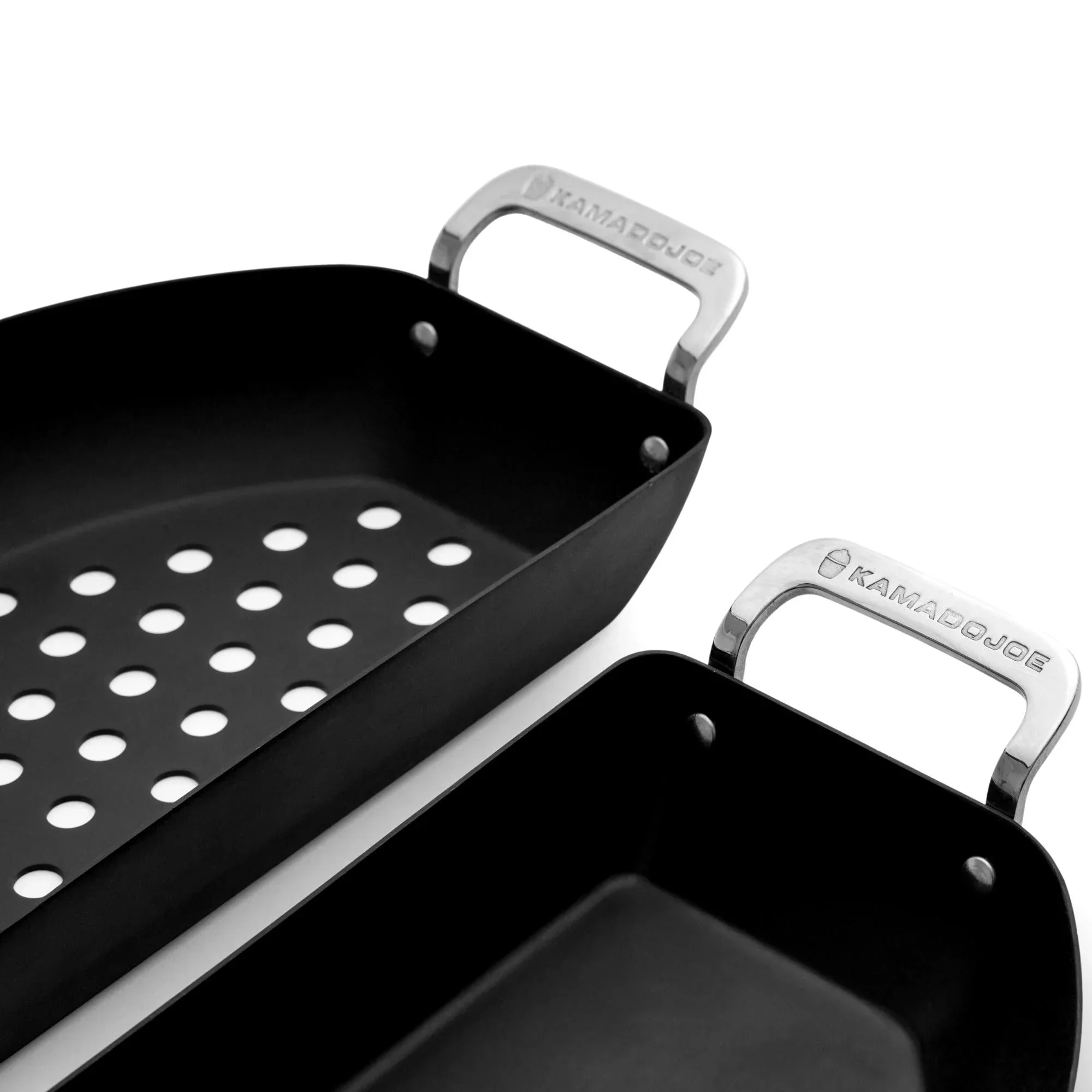 Kamado Joe KJ15124822 | Karbon Steel Half-Moon Pan Set - Image 2